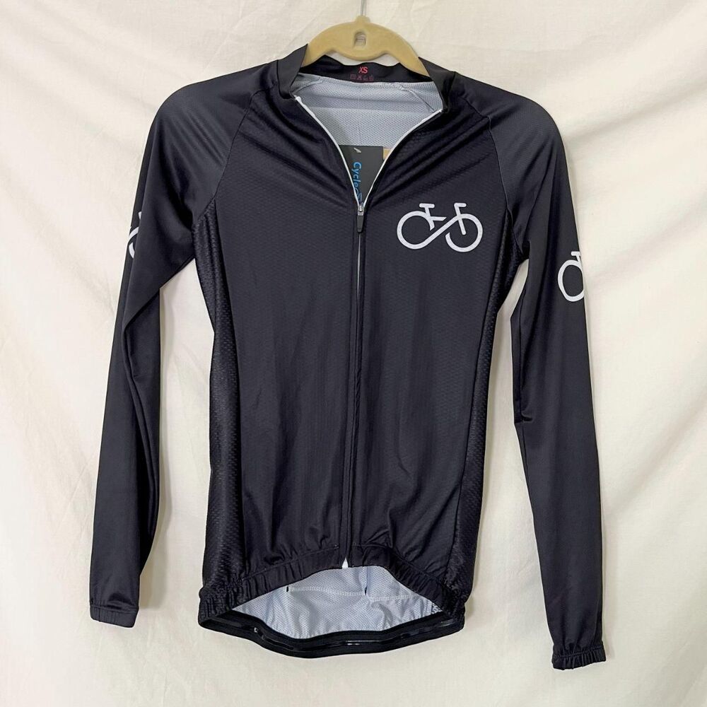 NWT Long Sleeve Cycling Jacket Back Pocket XS